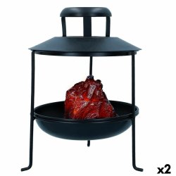 Kamin Ambients LED Ljus Askgr Dekorativ 22 x 30 x 22 cm (2 anta