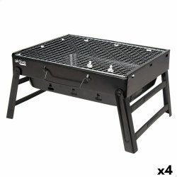 Brbar Grill Aktive Rektangulr Svart Stl 40 x 20 x 28 cm