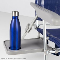 Strandstol Aktive Slim Hopfllbar Marinbl 47 x 89 x 57 cm (2 an