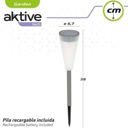 Solcellsdriven trdgrdspinne Aktive Plast 6,7 x 39 x 6,7 cm (24