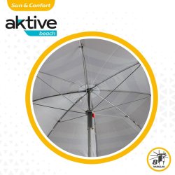 Parasoll Aktive Bl Rd Multicolour Silvrig  160 cm 160 x 167 x