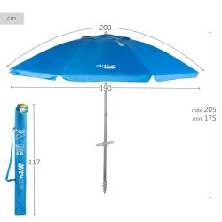 Paraply Aktive Bl 200 x 205 x 200 cm (6 antal)