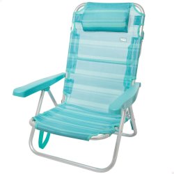 Strandstol Aktive Hopfllbar Turkos 48 x 84 x 46 cm (2 antal)