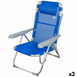 Strandstol Aktive Hopfllbar Bl 48 x 90 x 60 cm (2 antal)