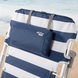 Strandstol Aktive Bl Vit 50 x 76 x 45 cm (2 antal)