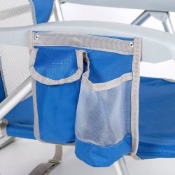Strandstol Aktive Bl Vit 49 x 78 x 56 cm (2 antal)