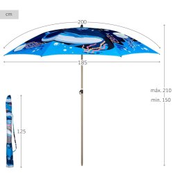 Paraply Aktive 200 x 215 x 200 cm (6 antal)