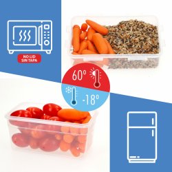 Set med stapelbara, hermetiskt frslutna, matldor Max Home 27 x