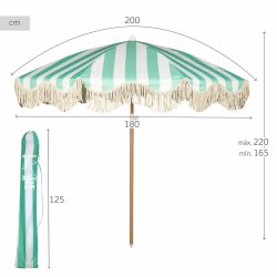Parasoll Aktive 200 x 220 x 200 cm (4 antal)