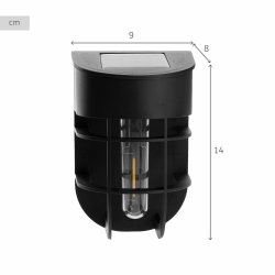 Vgglampa med LED Aktive Plast Sol (6 antal)