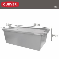 Frvaringslda Curver Gr Plast 26 L 55 x 19 x 35 cm (7 antal)