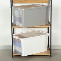 F�rvaringsl�da med lock Curver Vit Plast 40 L 55 x 28 x 35 cm (5