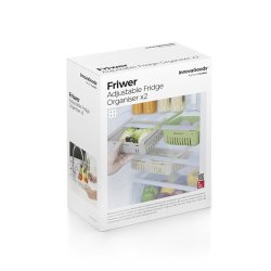 Justerbar kylskpsorganisation Friwer InnovaGoods 2 antal