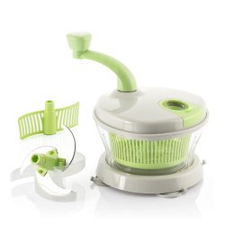 Manuell slunga, hackare och mixer med tillbeh�r och recept 4-i-1