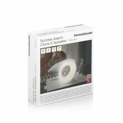 Uppladdningsbar v�ckarklocka f�r soluppg�ng med h�gtalare Slocka
