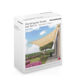 Rektangulr Segelformad Solmarkis Reshad InnovaGoods   Beige 3 x