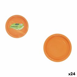 Tallriksset Algon Orange 20 cm 10 Delar (24 antal)