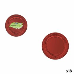 Tallriksset Algon Rd 20 cm 10 Delar (18 antal)