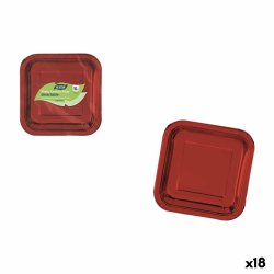 Tallriksset Algon Rd 20 cm 10 Delar (18 antal)