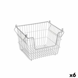Multifunktionell korg Confortime Gr Metall 32 x 27 x 23 cm (6 a