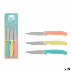 Set med skalknivar Quttin Basic Multicolour Rostfritt stl 9 cm