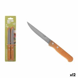 Kkskniv Quttin Natura Brun Silvrig Rostfritt stl 10,5 cm 4 Del
