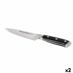 Kkskniv Quttin DAMASKUS Svart Silvrig 15 cm (2 antal)