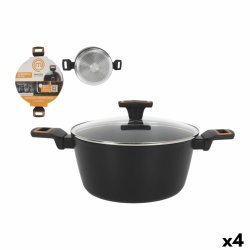 Kastrull med lock MasterChef 28 cm 2,5 mm (4 antal)