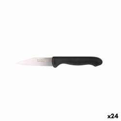 Set med skalknivar Cuyfor Svart Silvrig Rostfritt stl 7,5 cm 6