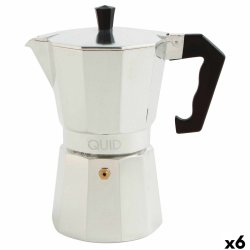 Italiensk Kaffepanna Quid Cesena Stl Aluminium Bakelit 6 Koppar