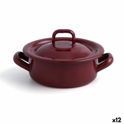 Kastrull med lock Quid Clasico Esmalte Brun  10 cm (12 antal)