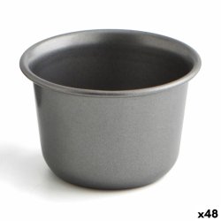Bakform Quid Sweet Grey Svart Metall (48 antal)