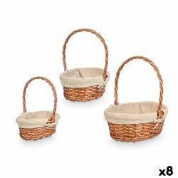 Korgset Kipit HX31275S/3 Naturell Polyester vide Tyg 50 % bomull