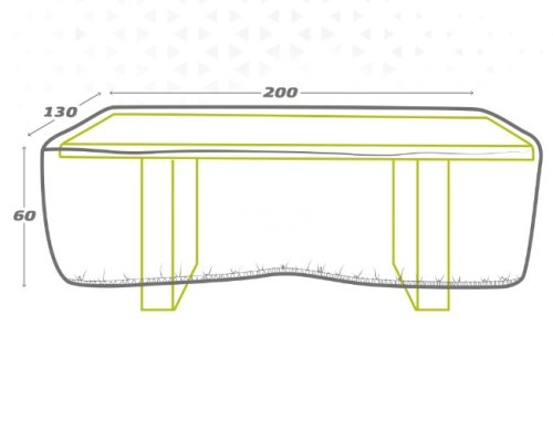 Skyddsvska Aktive Bord 200 x 60 x 130 cm (6 antal)