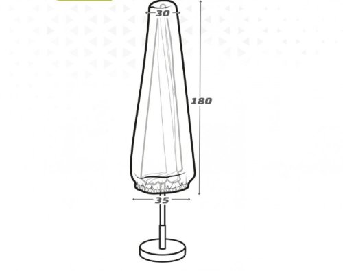 Fodral till Parasoll Aktive 35 x 190 x 1 cm (6 antal)