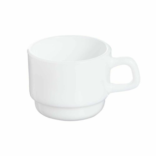 Set med kaffekoppar Arcoroc Restaurant Vit Glas 80 ml (12 antal)