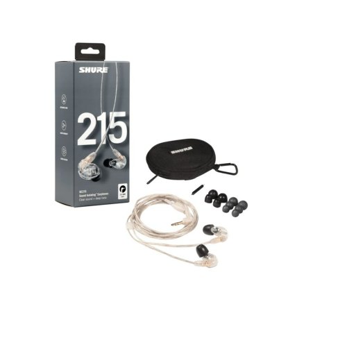 Hrlurar med Mikrofon Shure SE215 Pro Transparent