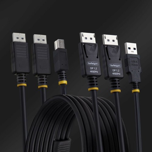 Kabeladapter Startech DDU1226-KVM-CABLE Svart 1,8 m