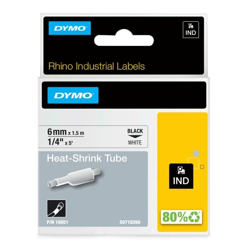 Laminerat Band till Etikettskrivare ID1-6 Dymo 18051 Vit