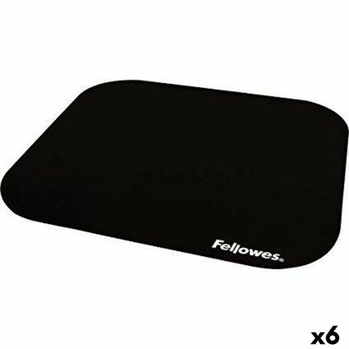 Halkfri matta Fellowes    Svart Polyester Gummi (6 antal)