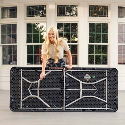 Fllbord Lifetime Svart 183 x 73 x 76 cm