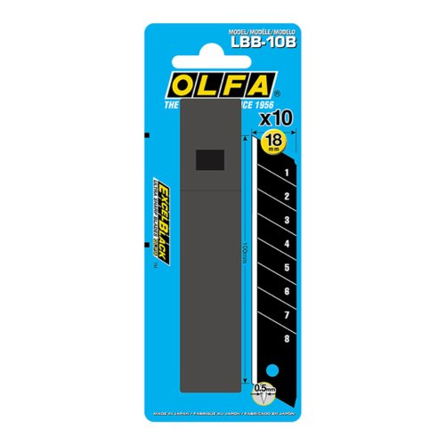 Knivblad Olfa lbb-10b 18 mm delbar 10 antal