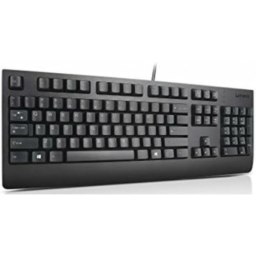 Tangentbord Lenovo 4X30M86918 Qwerty Spanska Svart