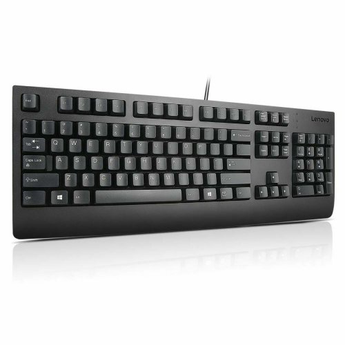 Tangentbord Lenovo 4X30M86918 Qwerty Spanska Svart