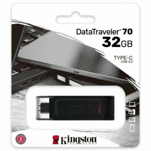 USB-minne Kingston DT70/128GB Svart 128 GB