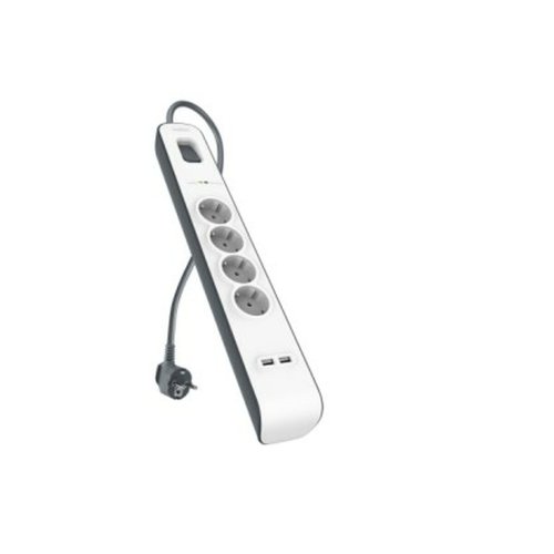 Ellist 4 Tomas-uttag med brytare Belkin BSV401CA2M (2 m)
