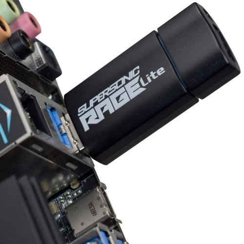 USB-minne Patriot Memory Supersonic Rage Lite Svart Svart/Bl 64