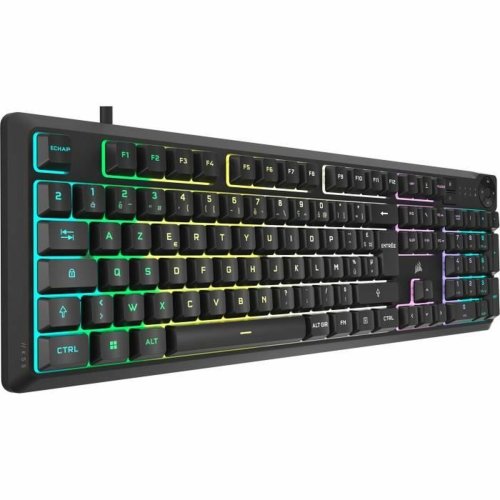 Tangentbord Corsair K55 Core RGB Svart AZERTY