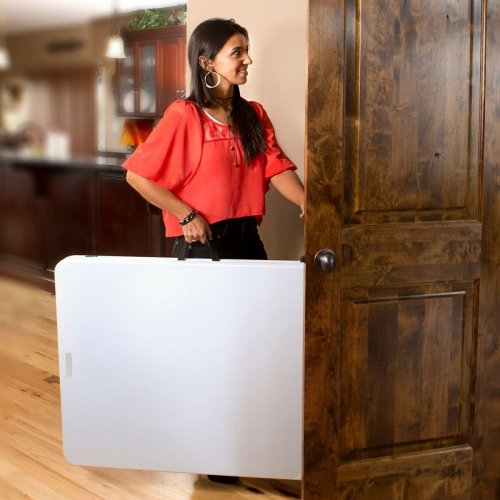Fllbord Lifetime Vit 185 x 74 x 76 cm Stl Plast