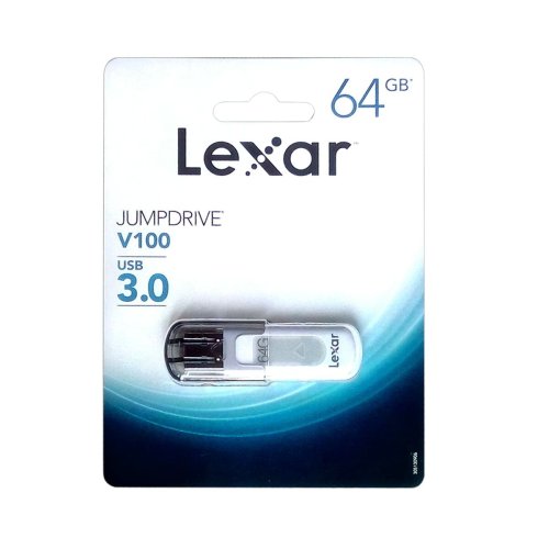 USB-minne Lexar JumpDrive V100 Vit Gr 64 GB